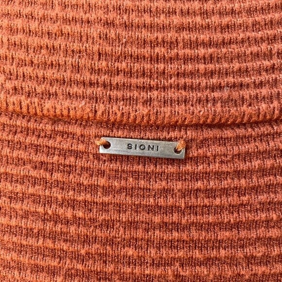 Sioni Burnt Orange Pocket Cardigan Size M - Picture 4 of 6